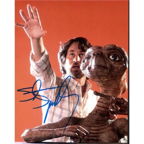 ET Steven Spielberg facsimile signed photo