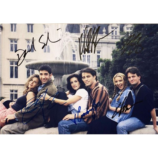 Friends cast facsimile signed photo