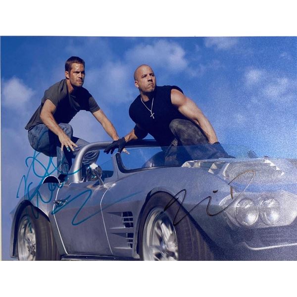 Fast Five cast facsimile signed  photo