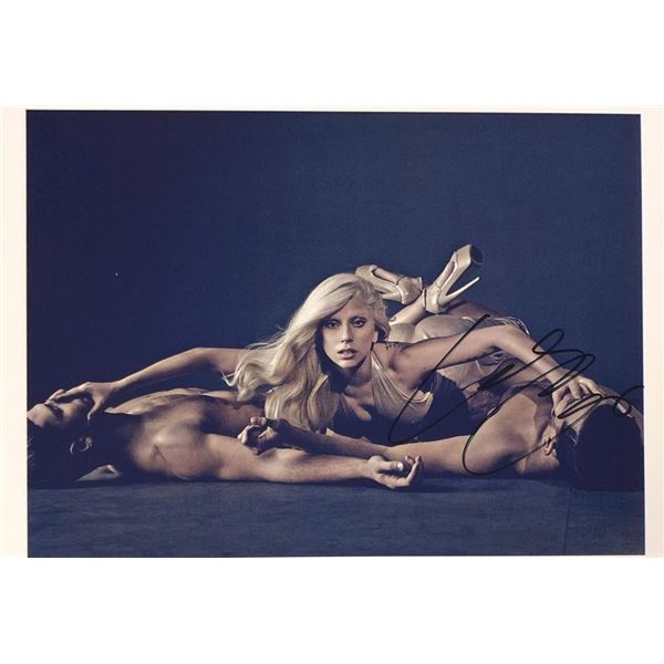 Lady Gaga facsimile signed photo