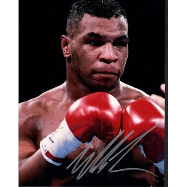 Mike Tyson facsimile signed photo