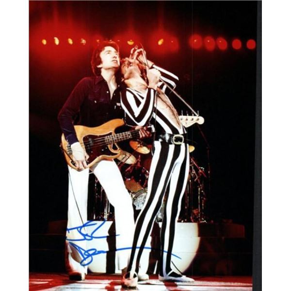 Queen bassist John Deacon facsimile signed photo