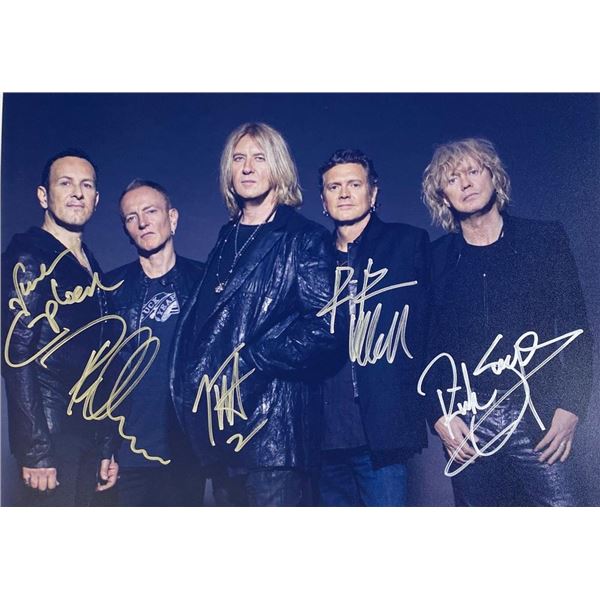 Def Leppard  facsimile band signed photo