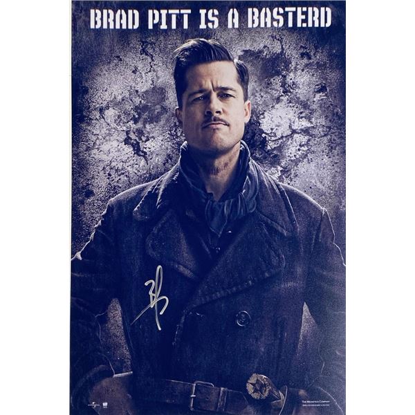 Inglourious Basterds Brad Pitt facsimile signed  movie photo