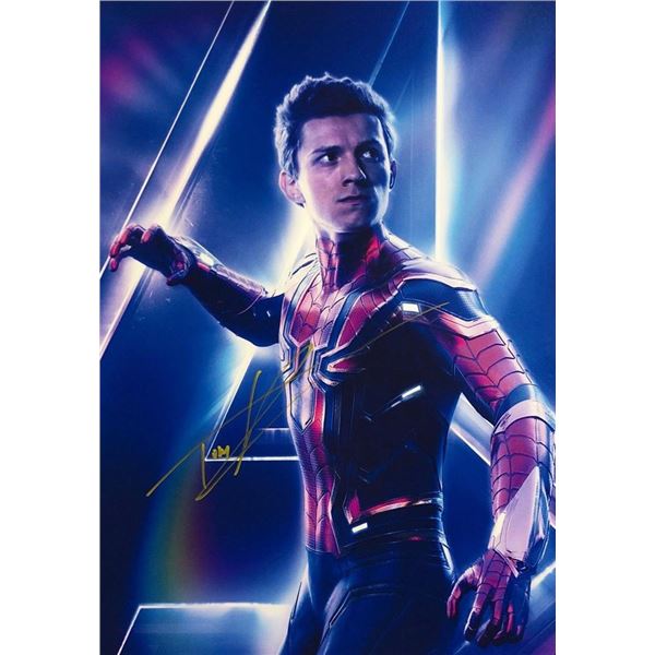 Avengers: Infinity War Tom Holland facsimile signed movie photo