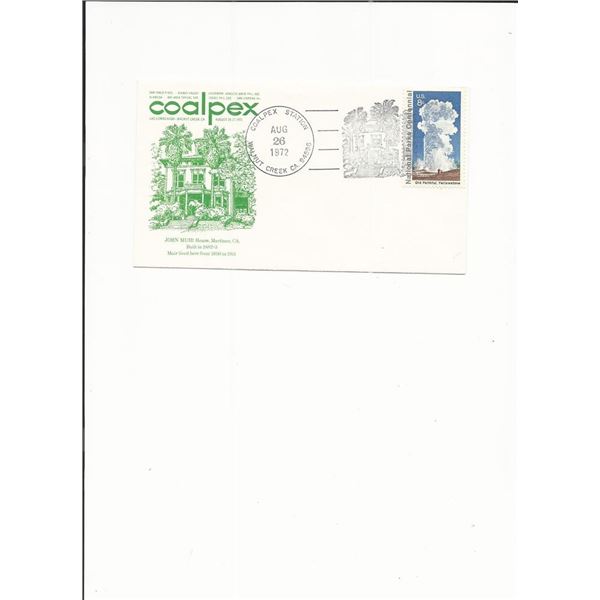Coalpex - John Muir - First Day Cover - 1972 - Walnut Creek, CA