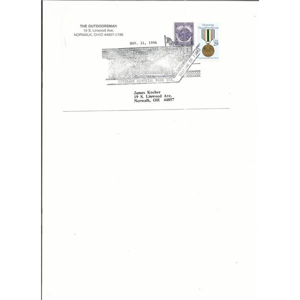 Seiling, OK - First Day Cover - Veterans Memorial Park Station - 1996