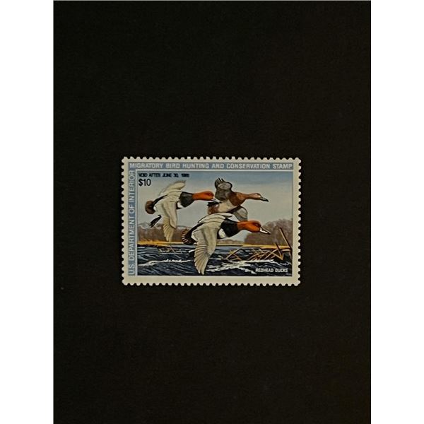 Ten Dollar Migratory Bird Hunting US Duck Stamp Unused