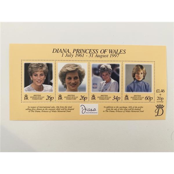 Diana Princess of Wales commemorative stamp set