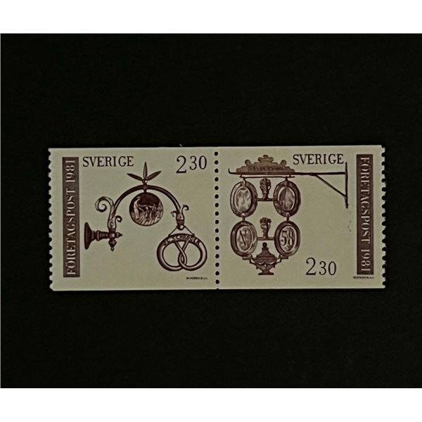 Two Unused Sweden Stamps Complete Set
