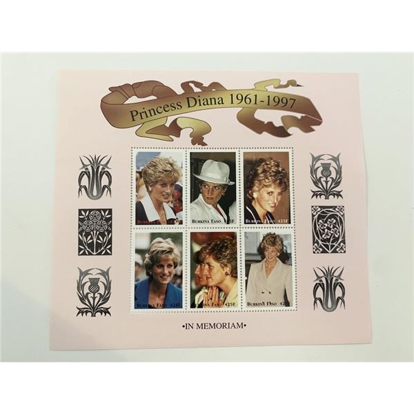 Princess Diana commemorative stamp set