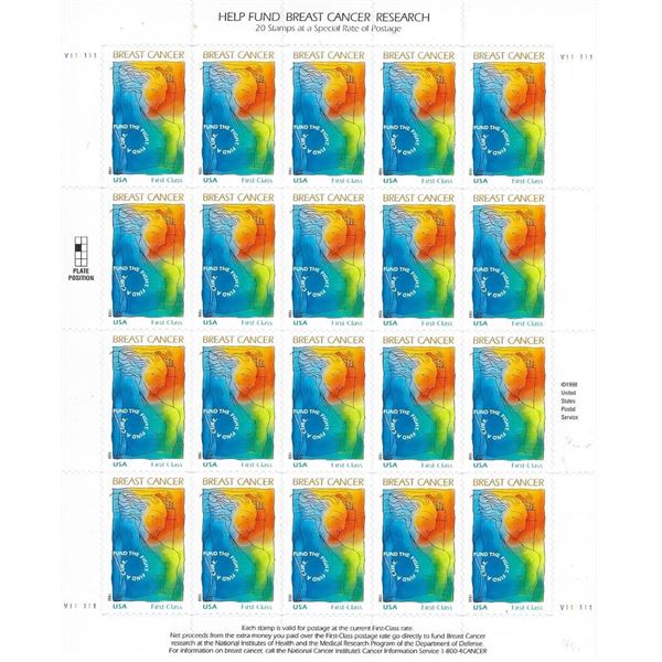 Breast Cancer stamp sheet