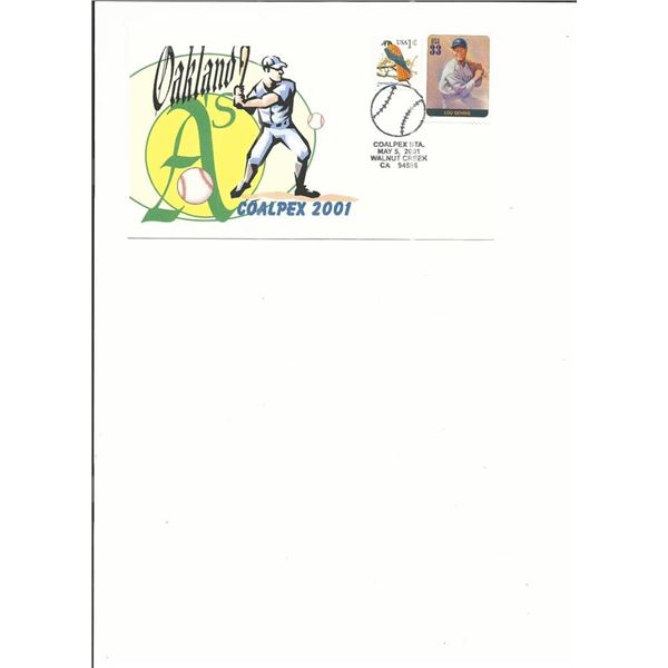 Oakland Athletics - Coalpex 2001 - First Day Cover - Walnut Creek, CA.
