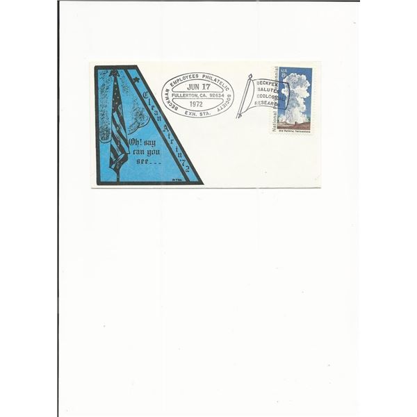 Clean Air in '72 - First Day Cover - Fullerton, CA -  1972