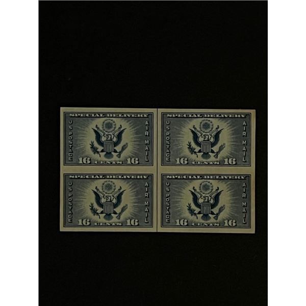 Four 16 Cent US Airmail Stamps Unused
