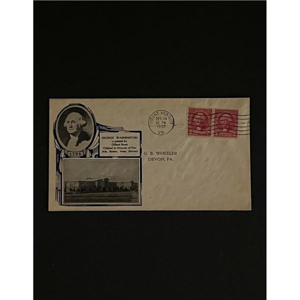 1932 President George Washington First Day Cover