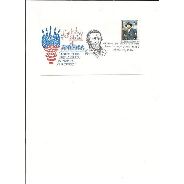 Point Pleasant, Ohio - First Day Cover -  Grant's Birthplace Station - 1996