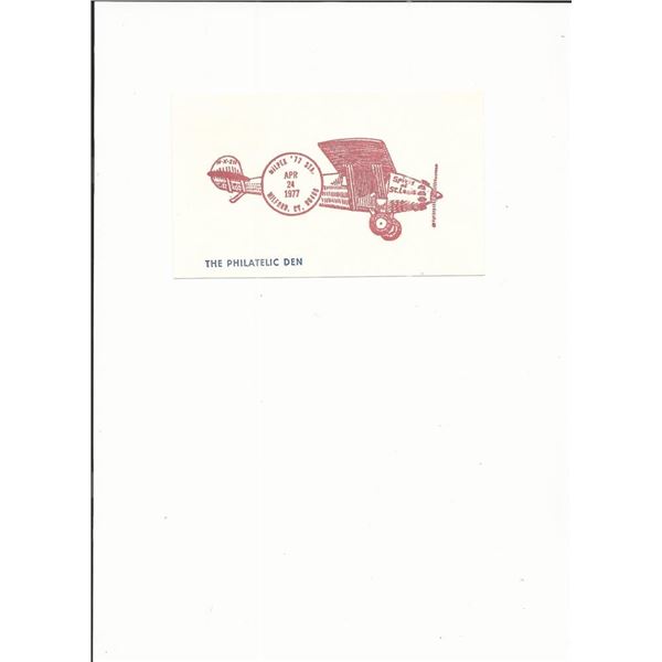 Spirit of St. Louis - The Philatelic Den - Milpex '77 - First Day Cover - Milford, CT.
