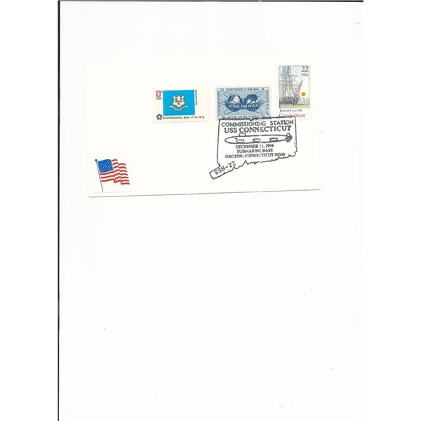 U.S.S. Connecticut SSN-22 - First Day Cover - Groton, CT - 1998