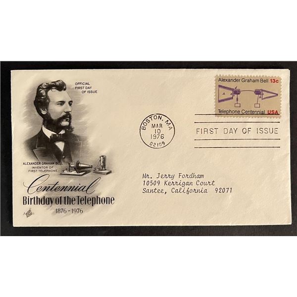 Alexander Graham Bell Centennial telephone First Day Cover