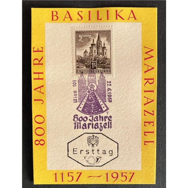 Jahre Basilika Mariazell 1957 post card