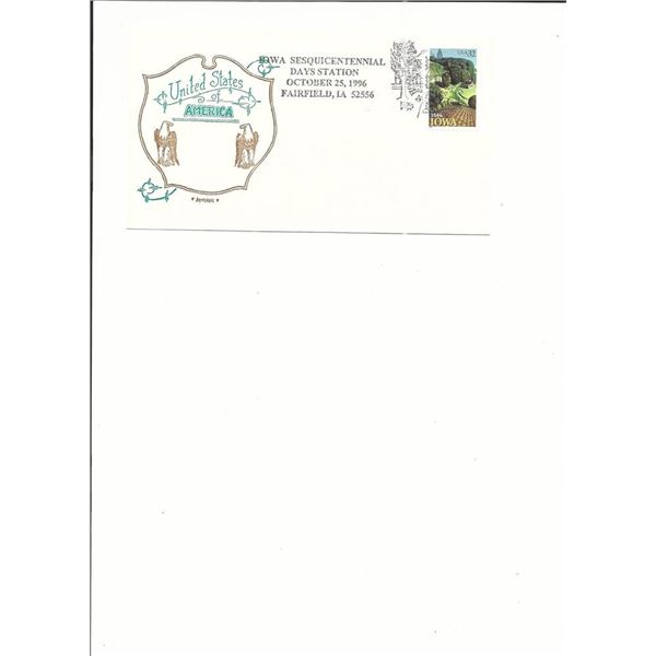 Iowa Sesquicentennial - First Day Cover - 1996