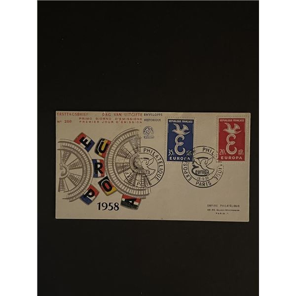 1958 France First Day Cover