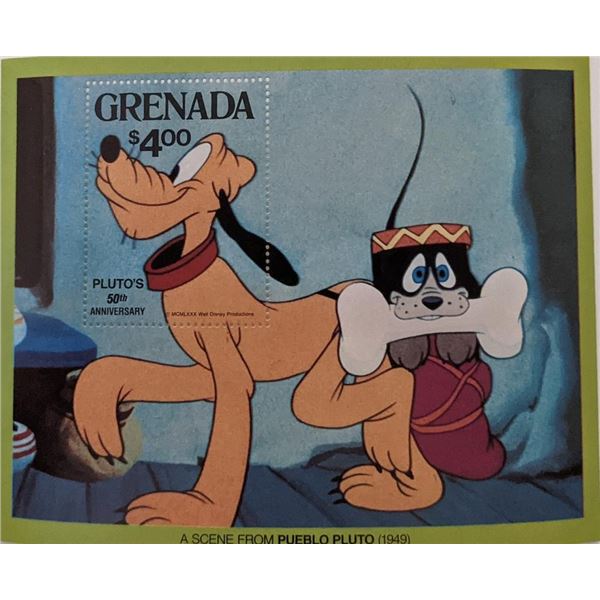 Pluto's 50th Anniversary Souvenir Stamp Sheet