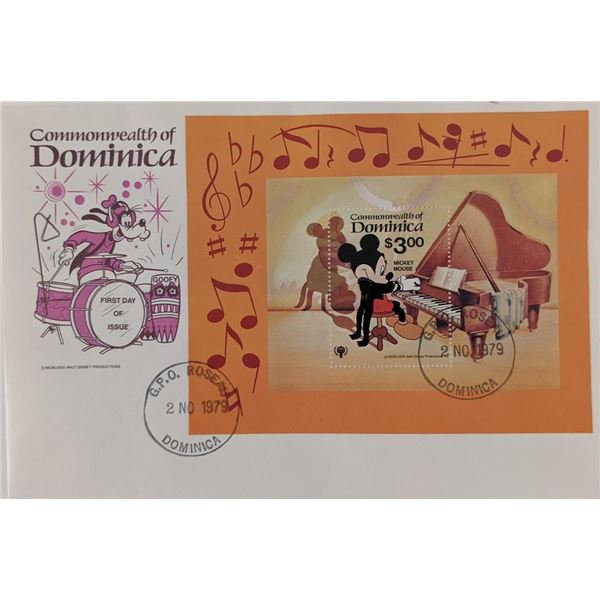 Dominica 1979 Mickey Mouse Commemorative First Day Cover