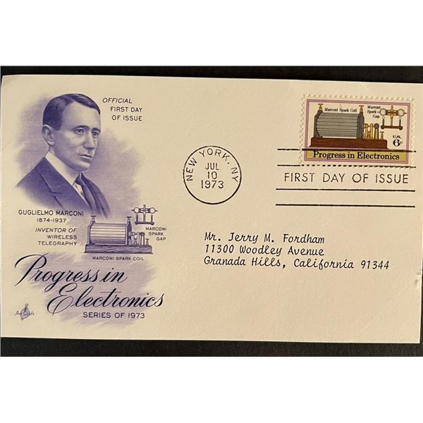 Guglielmo Marconi Progress In Electronics First Day Cover