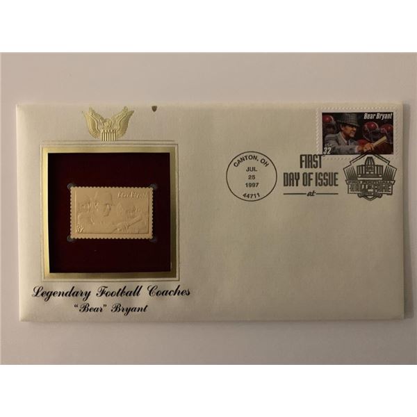 Bear Bryant - First Day Cover - 1997 - Canton, OH