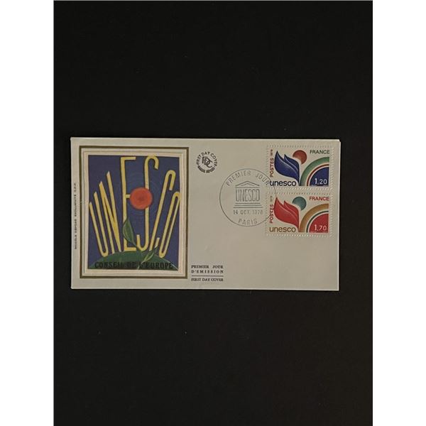 1978 UNESCO France First Day Cover