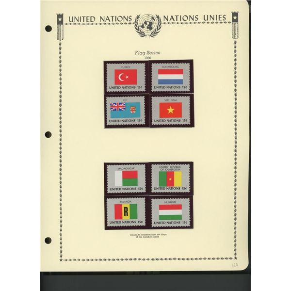 United Nations New York Stamps 1980
