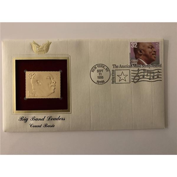 Big Band Leaders: Count Basie - First Day Cover - New York, NY. - 1996