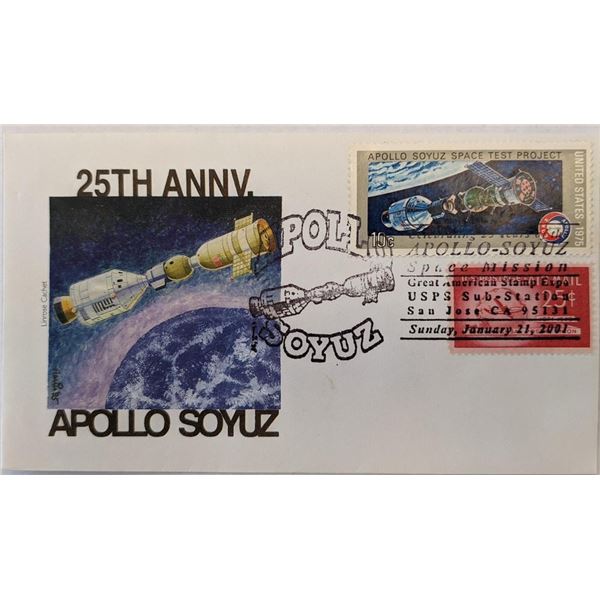 25th Anniversary Apollo Soyuz First Day Cover