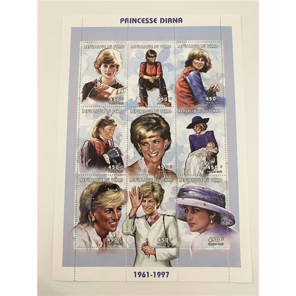 Princess Diana commemorative stamp set