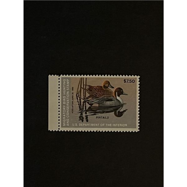 Migratory Bird Hunting US Duck Stamp Unused
