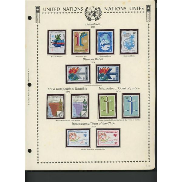 United Nations New York Stamps 1979