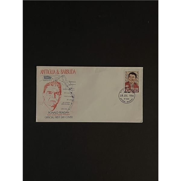 1984 Ronald Reagan Antigua Barbuda First Day Cover