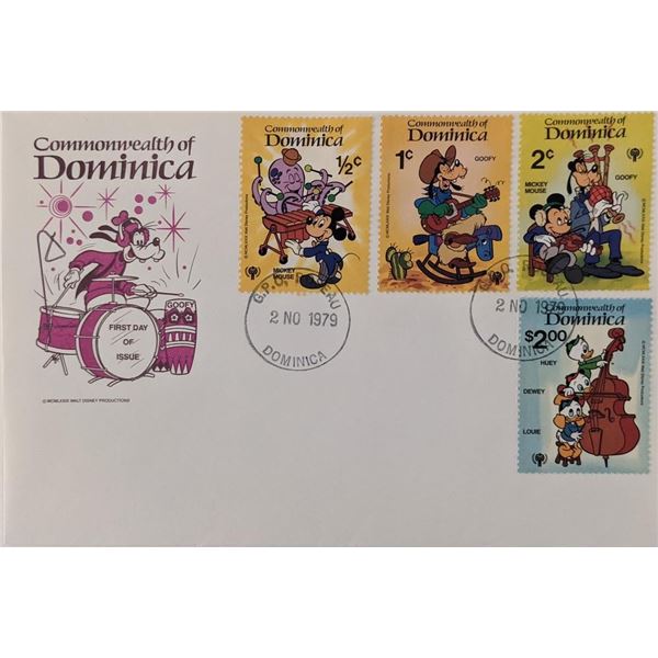 Dominica 1979 Disney Commemorative First Day Cover