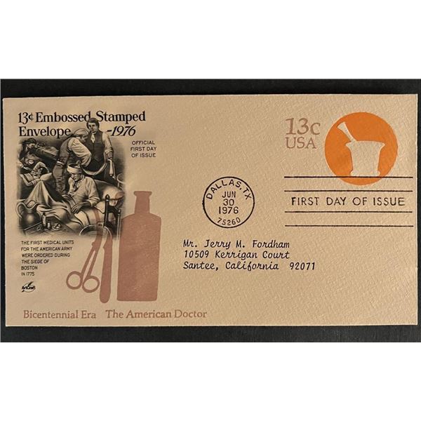 The American Doctor First Day Cover