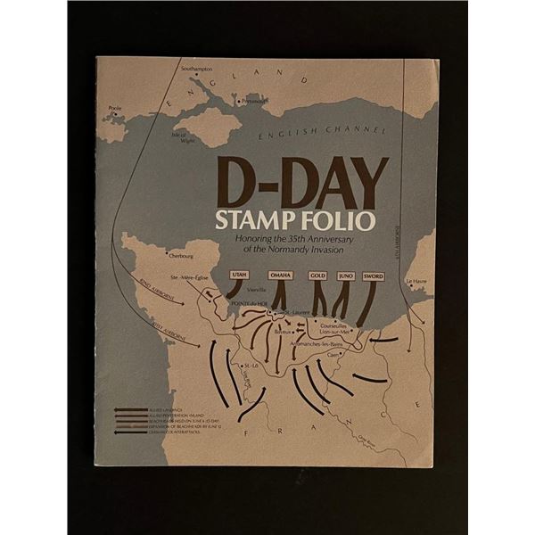 1944-1979 D Day Stamp Folio Honoring the 35th Anniversary of the Normandie Invasion