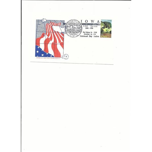 Iowa 150th Anniversary - First Day Cover - 1996