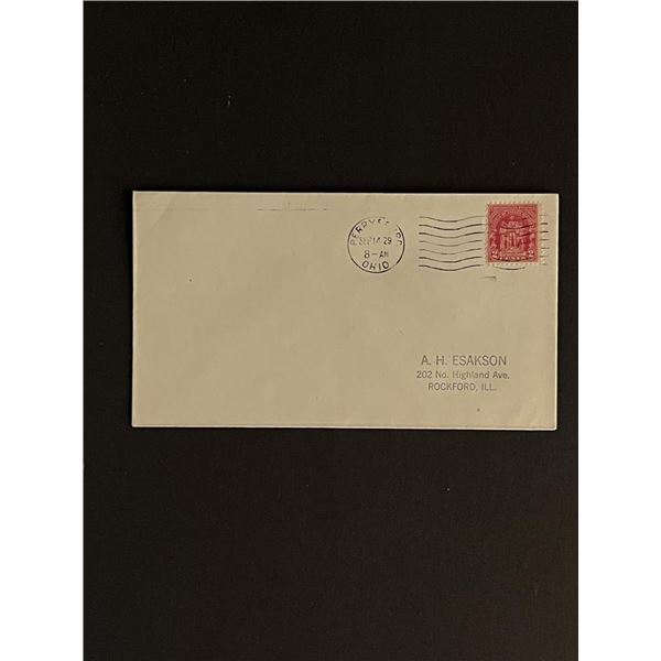 1929 Ohio First Day Cover