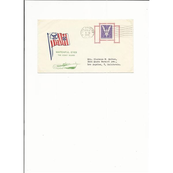 U.S. Coast Guard - First Day Cover - Los Angeles - 1944