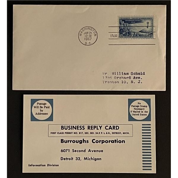 1957 Friendship Children's First Day Cover