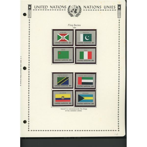 United Nations New York Stamps 1984