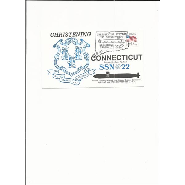 U.S.S. Connecticut SSN-22 - First Day Cover - Christening Station - 1997