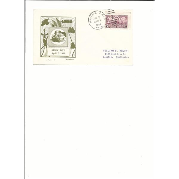 Army Day - First Day Cover - MacDill Field, FLA. - 1941
