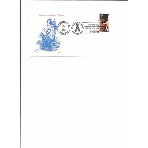 Allentown, PA - First Day Cover - Breast Cancer Awareness Station - 1996